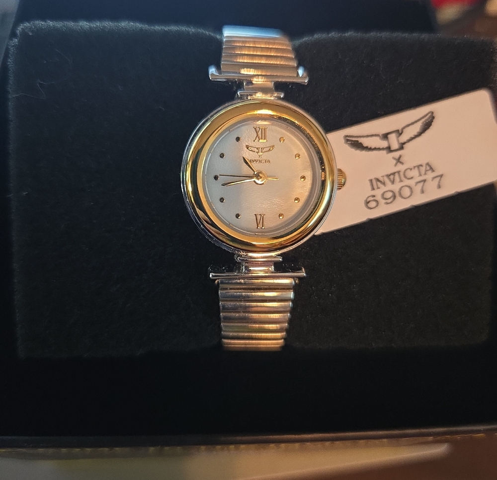 Invicta Women's Silver and Gold Round Dress Watch